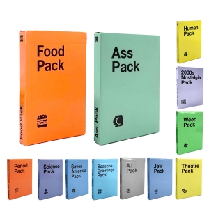 Color Box Cards Against Humanity Mini expansion Jew Ass Period Human Seasons Greetings 2000s Nostalgia Saves America Foo